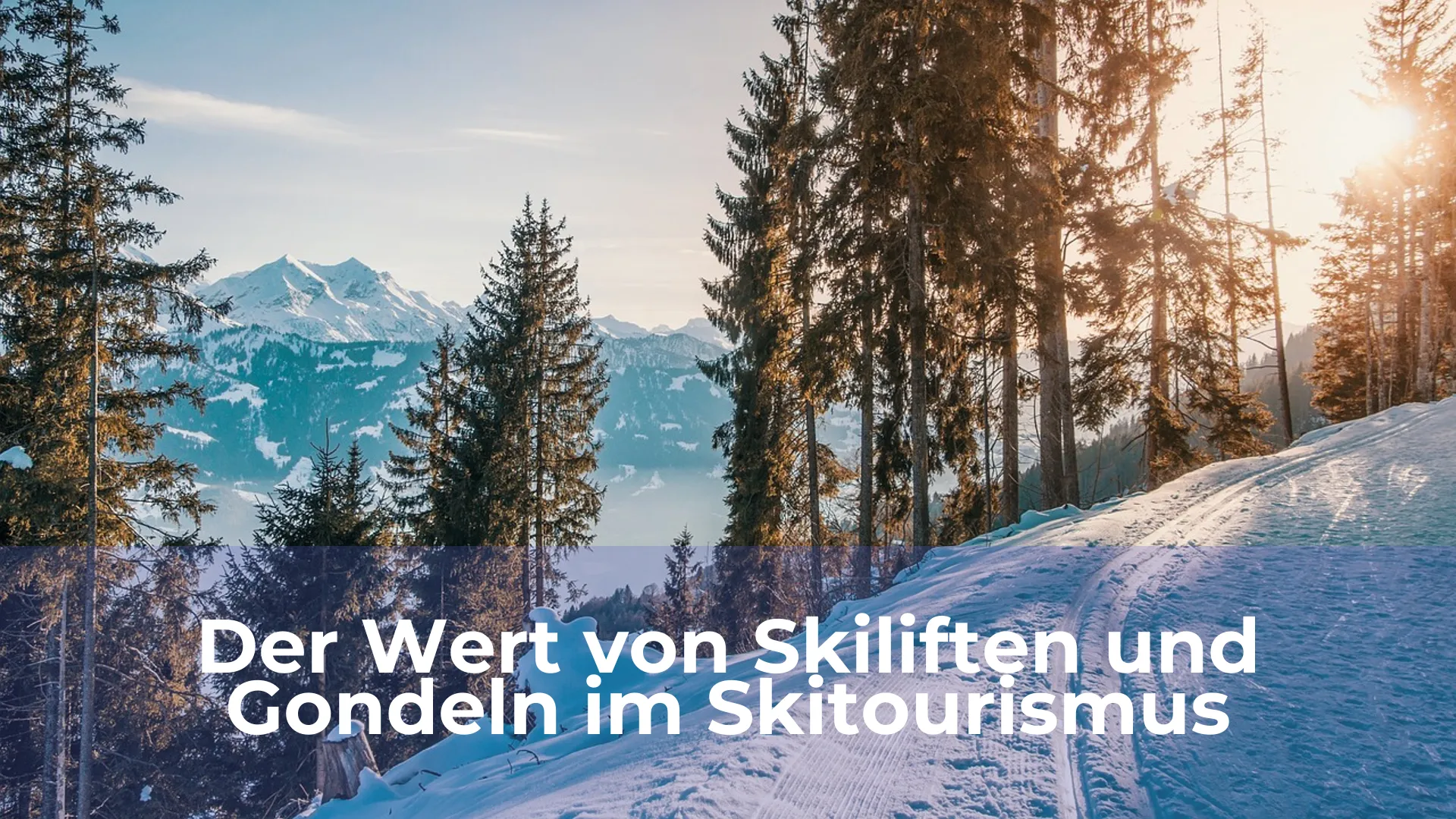 Der wert von skiliften und gondeln im skitourismus