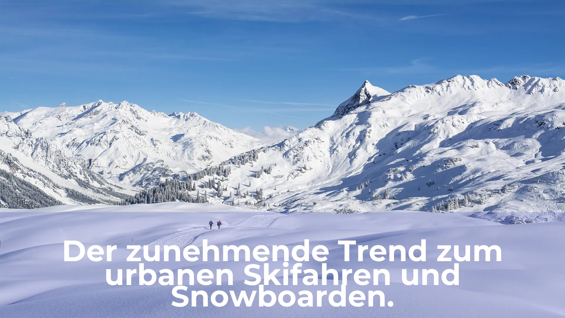 Der zunehmende trend zum urbanen skifahren und snowboarden