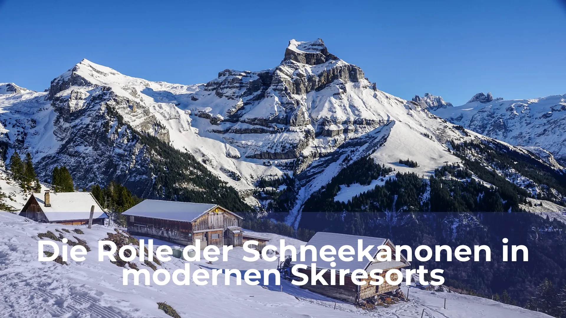 Die rolle der schneekanonen in modernen skiresorts